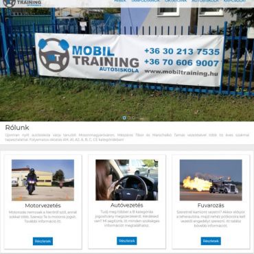 Új és responsive honlap - www.mobiltraining.hu
