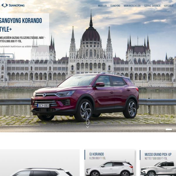 Ssangyong portals in hungarian and romanian
