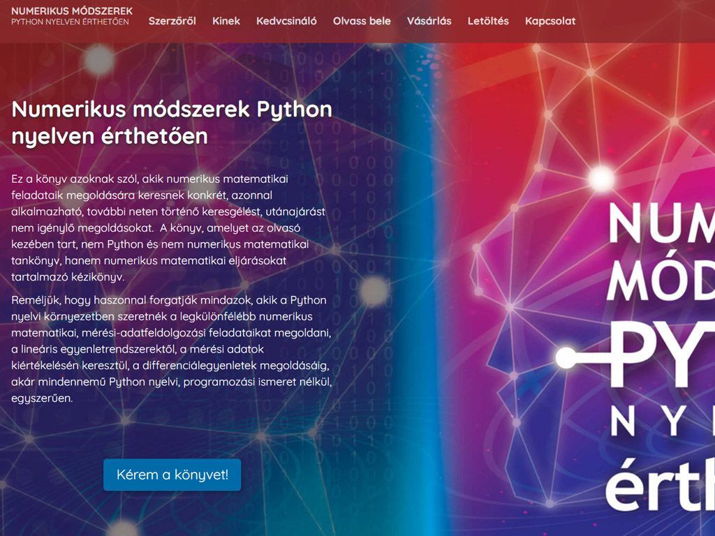 Numerikus módszerek Python nyelven érthetően